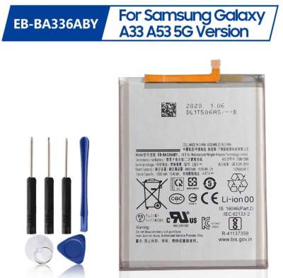 เปลี่ยนแบตเตอรี่ สำหรับ Samsung Galaxy A33 A53 5G EB-BA336ABY SM-A5360 A5360 battery