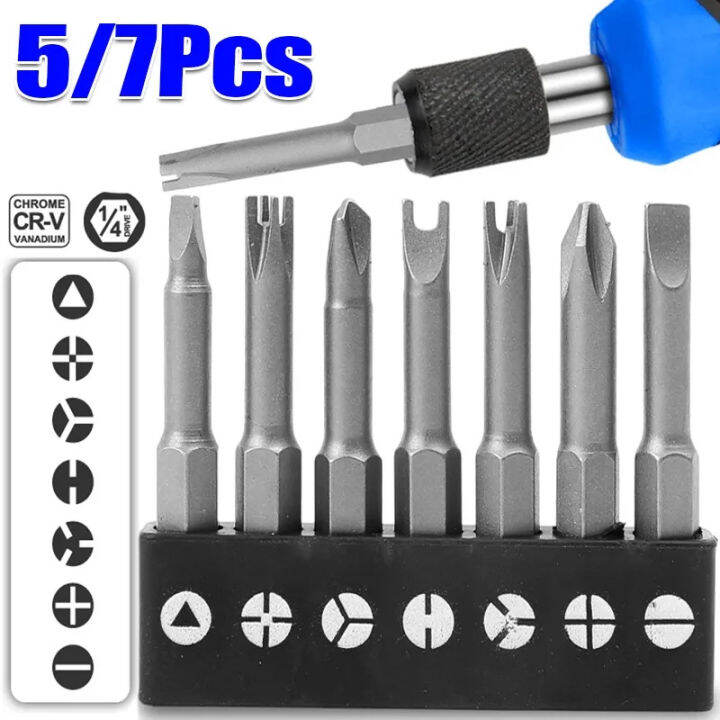 5/7Pcs Special Shaped Screwdriver Set 50mm U-shaped Y-Type Triangle ...