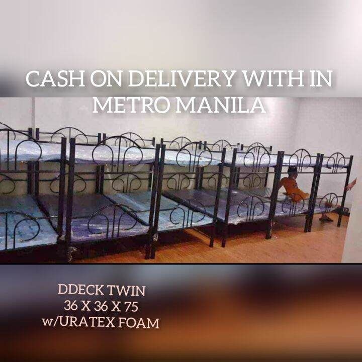 double deck twin size with uratex foam 36"36"75 cash On Delivery