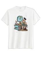 เสื้อยืดพิมพ์ลาย Flintstones IT