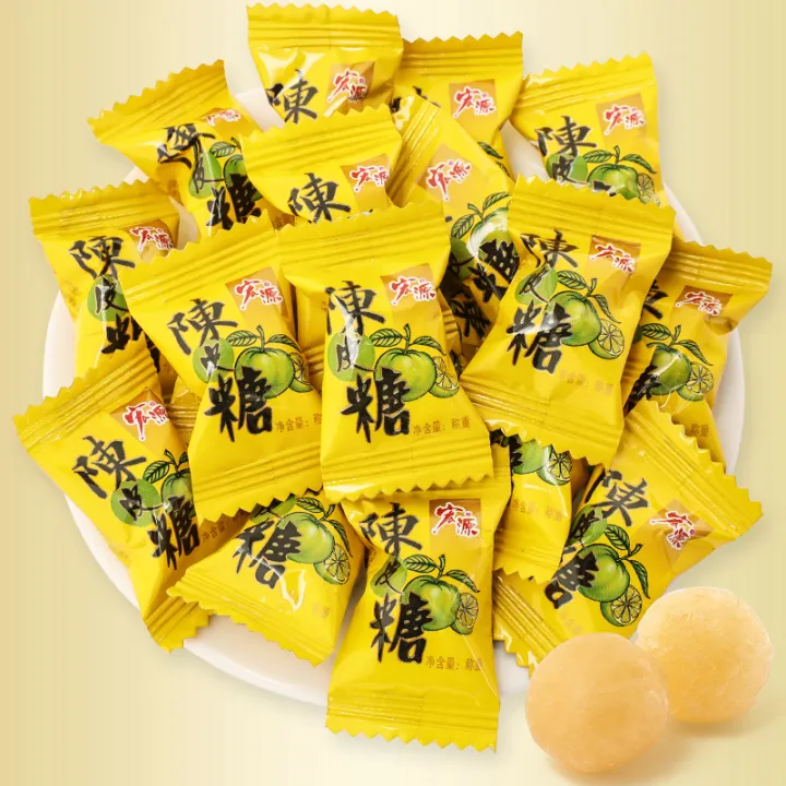 Hongyuan Tangerine Peel Candy 500 Sweet and Sour Fruit Drop Orange Peel