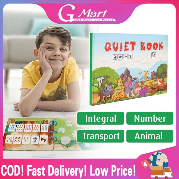 Quiet Book Baby a partire da 1 anno, Montessori Busy Book for Kids Develop Learning Skills Libro in tessuto Puzzle Preschool Montessori Activity Toys Educational Toys for Toddlers 1 2 3 anni Old