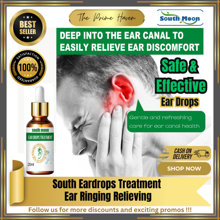 ORIGINAL Tinnitus Liquid Ear Drops Infection Treatment Cleaning Liquid