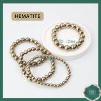 HEMATITE สร้อยข้อมือเฮมาไทต์ชุบทอง