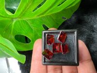 เพชรรัสเซีย 8X8 มม ( 2 เม็ด) BRILLIANT GARNET DIAMOND พลอย CUBIC ZIRCONIA CZ SQUARE SHAPE 8X8 MM ( 2 PCS)