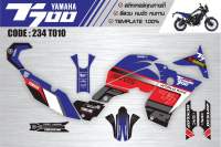 สติกเกอร์Yamaha T700 รหัส 234 T010