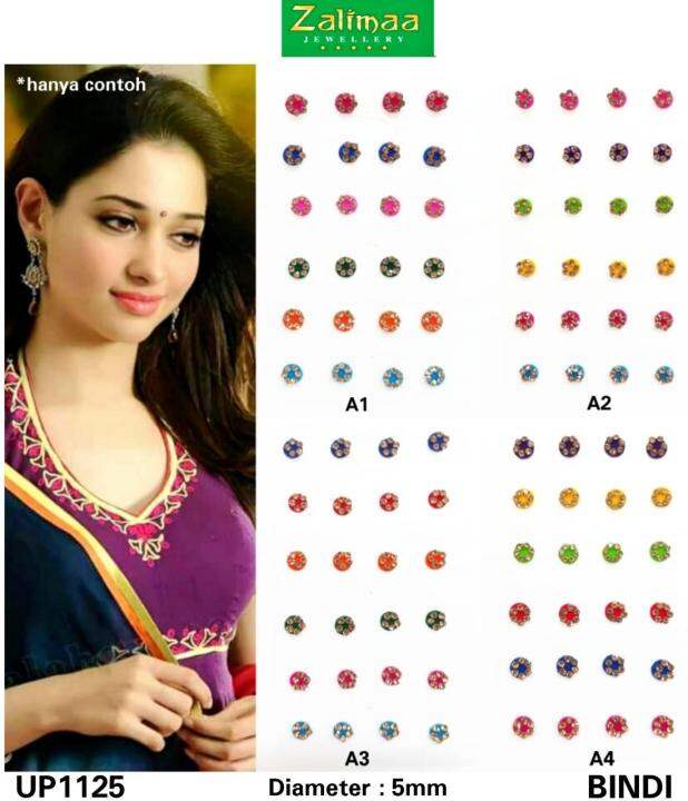 Bindi Tempel/Hiasan Dahi India | Lazada Indonesia