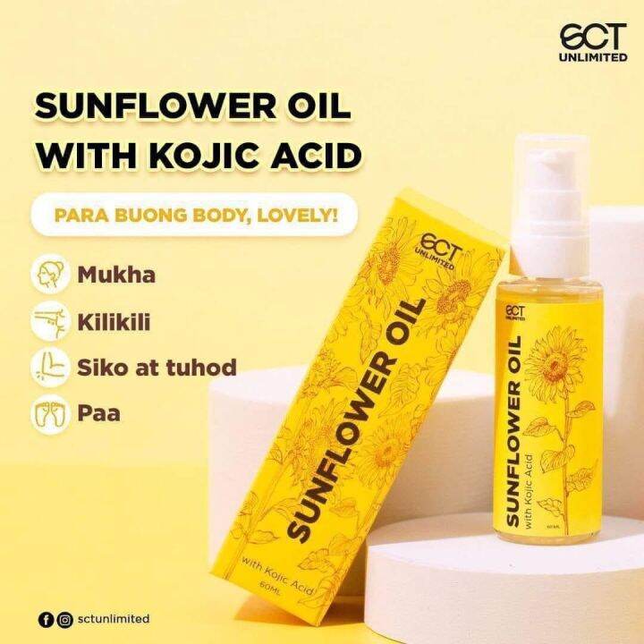 Sct sunflower oil with kojic acid Lazada PH