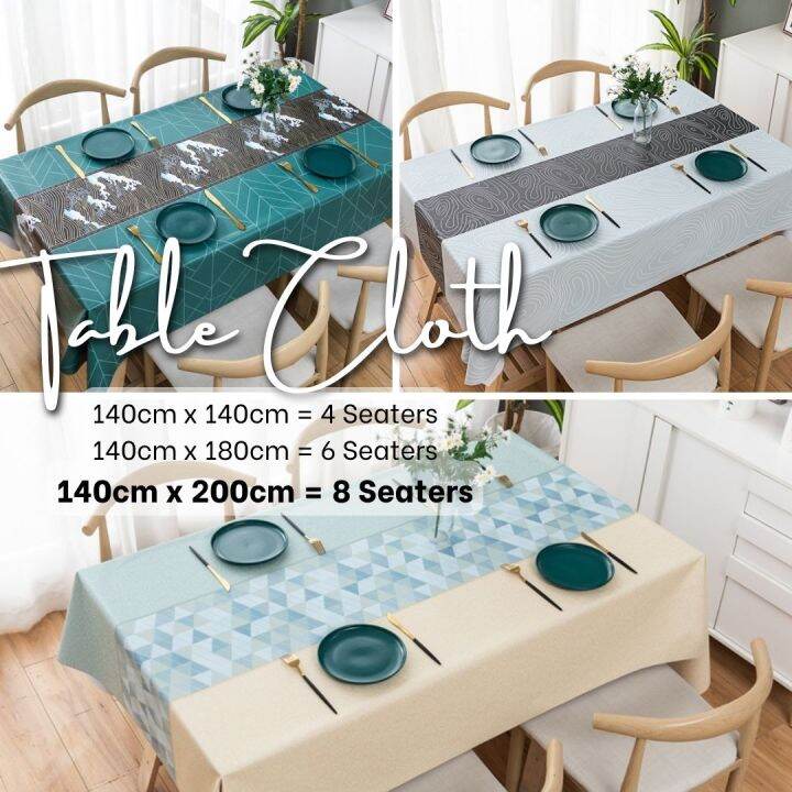 MANTEL/Tablecloth Nordic Style Table Cloth Waterproof Oilproof Wash