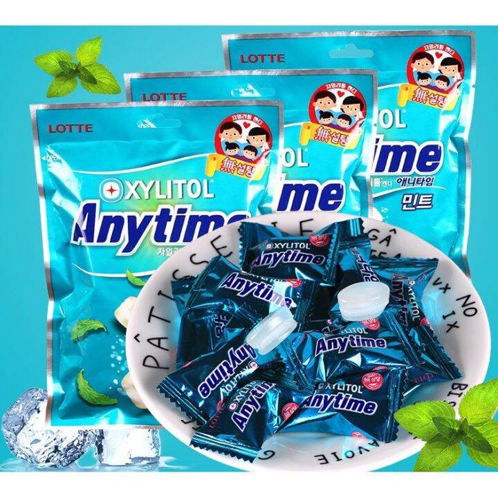Lotte Anytime Xylitol Mint Candy (3 x 92g) Lazada PH