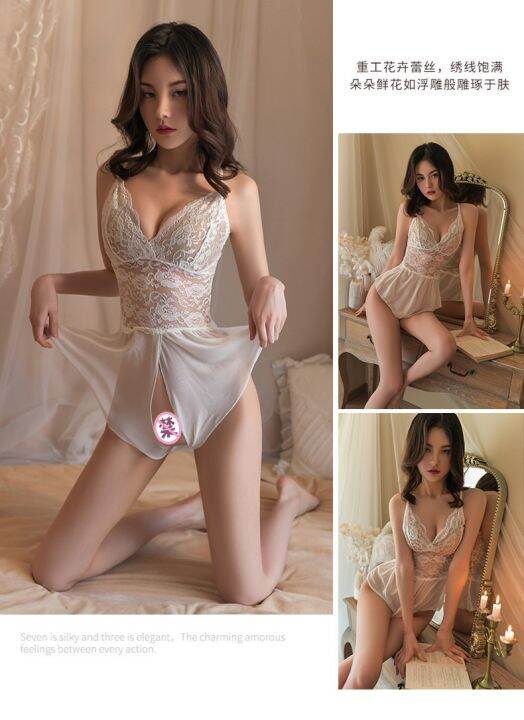 ชุดนอนสายเดี่ยว-ชุดนอนเซ็กซี่-สไตล์มินิมอล-sexy-nightwear-laceแซนดี้-เกรดพรีเมี่ยมแท้ต้นฉบับ-พร้อมส่งจากไทย-ชุดนอนไม่ได้นอน-ชุดนอนเซ็กซี่