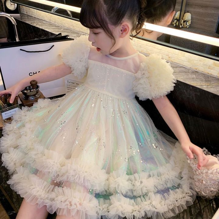 Thời trang trẻ em Váy Hình Bánh Cho Bé Gái Trẻ Em Ống Tay Phồng ...