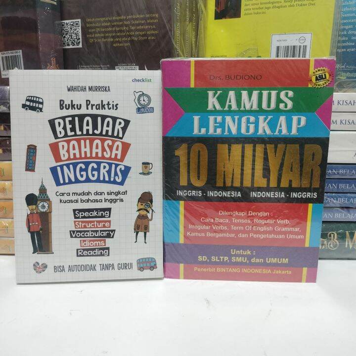 Paket Buku Praktis Belajar Bahasa Inggris Dan Kamus Lengkap Milyar Lazada Indonesia