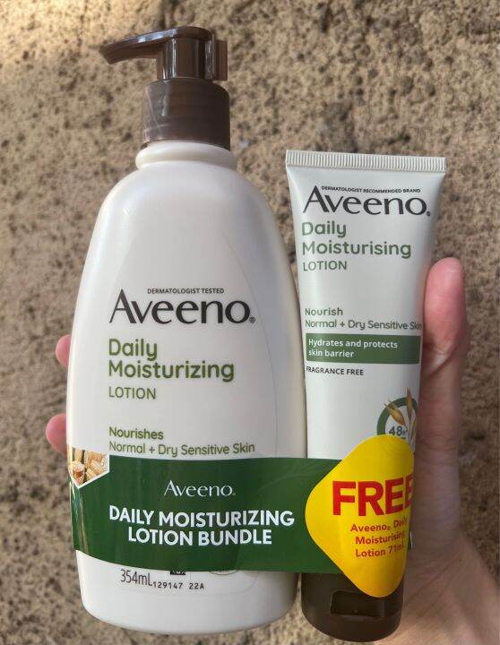 Aveeno Daily Moisturizing Lotion 354ml Free 71 Ml Authentic Product Lazada Ph 5078