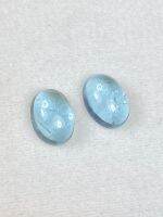 1.78cts อะความารีนสีน้ำเงินธรรมชาติ 7x5mm. คู่ 1.78cts natural blue Aquamarine 7x5mm pair