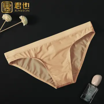 Men's Underwear Ice Silk Transparent Sex Toys Hollow Underwear Briefs Thong