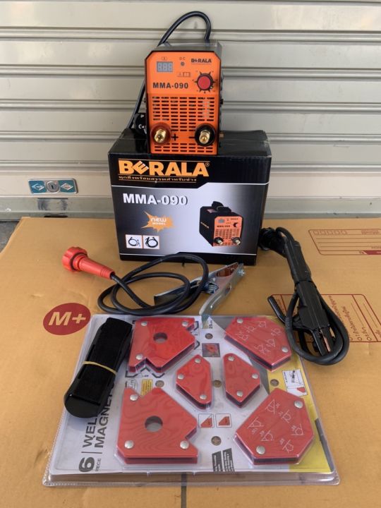 ตู้เชื่อม-berara-mma090-mini-inverter-เชื่อมลวด3-2มม-ได้แถมฟรีแม่เหล็กจับฉาก-ทนทานใช้ได้นานสินค้าเกรดเอ