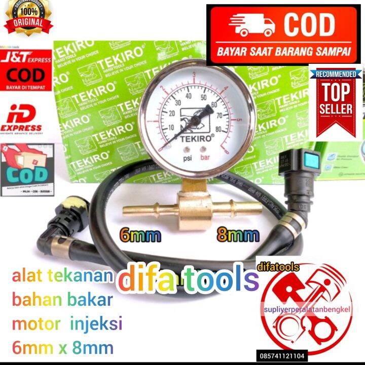 Fuel pressure gauge Alat cek ukur tekanan bensin fuelpump. Lazada