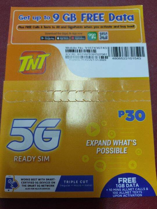 TALK N TEXT 5G LTE SIMCARD Lazada PH
