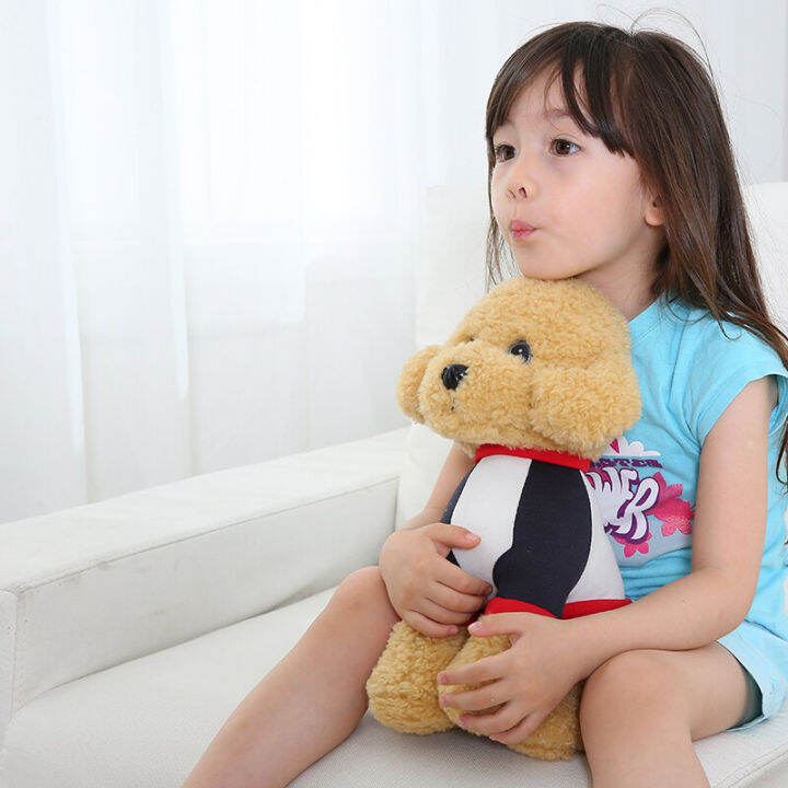 HOL Baby hug simulation cute trumpet Teddy dog plush toy doll prone dog