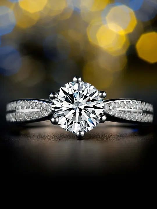 Kimberly Jewelry White Gold 18k Pawnable/Engagement Ring For Women