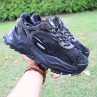 ส่งฟรี 8.5Us 26CM 42eu ANTA รุ่น Flame Model Flying "Black Cat" Mens Daddy Shoes Chunky Sneaker รองเท้าผ้าใบส้นหนา