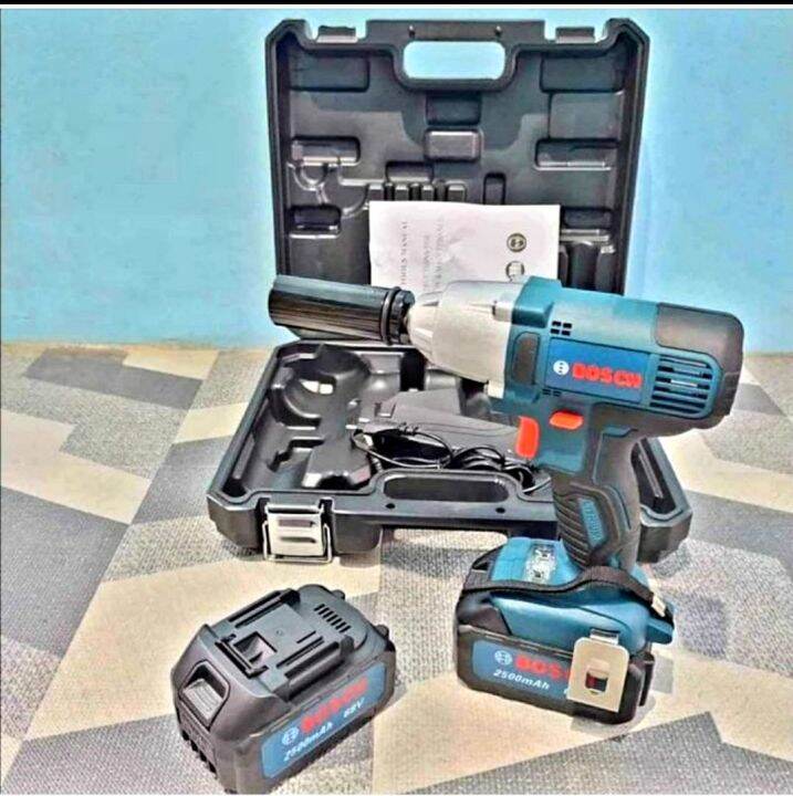 Bosch Cordless Impact Wrench 68v 2500Amh w/ Dual Battery & Charger