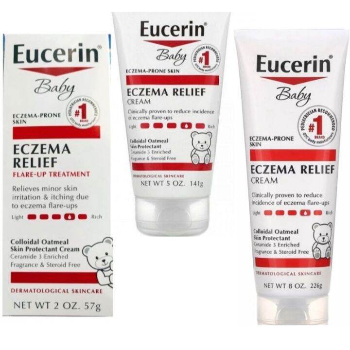 0Eucerin Baby Eczema Treatment Cream มี 3 ขนาด จาก Mexico Lazada.co.th