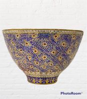 ชามลึกเบญจรงค์ 8 นิ้ว Dinner Deep Bowl 8 inches wide benjarong handpainted in Thailand