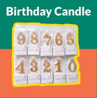 เทียนวันเกิด เทียนตัวเลข birthday candle ?? พร้อมส่งจากไืทย