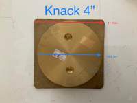 ฝาส้วมทองเหลือง Knack แบบหนา 4” ฝาเปิดปิดแบบเกลียว