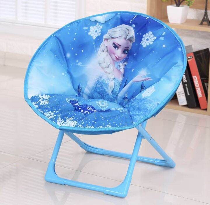 Princess Elsa Moon Chair Children's Cartoon Folding Chair Household