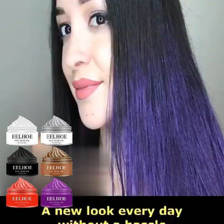Sáp Nhuộm Tóc Tạm Thời EELHOE Hair Color Wax, Giúp Bạn Dễ Dàng Thay Đổi