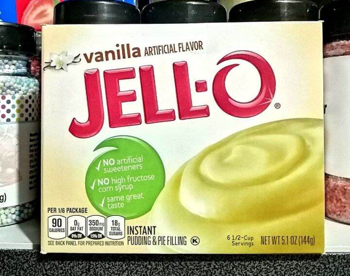 JellO Vanilla Flavor Instant Pudding and Pie Filling 5.1 oz (144g