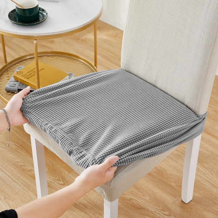 1pc Plain Waterproof Stretchy Sofa Seat Cushion Cover