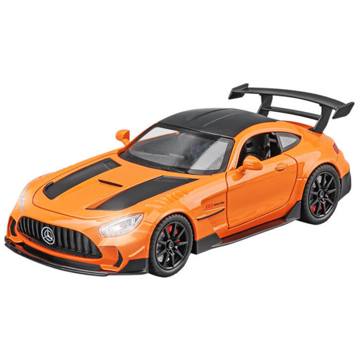 122 Scale Benz AMG GTR Alloy Car Model Diecast Car Sound Light Car Lovers Collection Kids