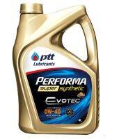 PTT super synthetic Evotec 0W-40 ไม่แถมบัตร ( 4L x4แกลอน ) สังเคราะห์100% เครื่องเบนซิน