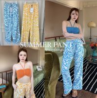 Summer pants กางเกงขายาวพิมพ์ลวดลายชัดเจน