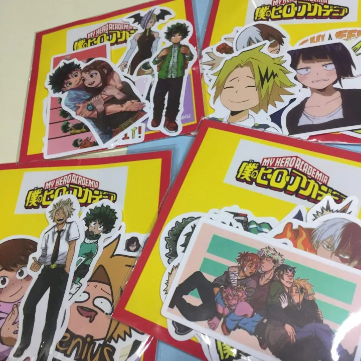 My hero academia sticker pack waterproof luggage laptop stickers ...