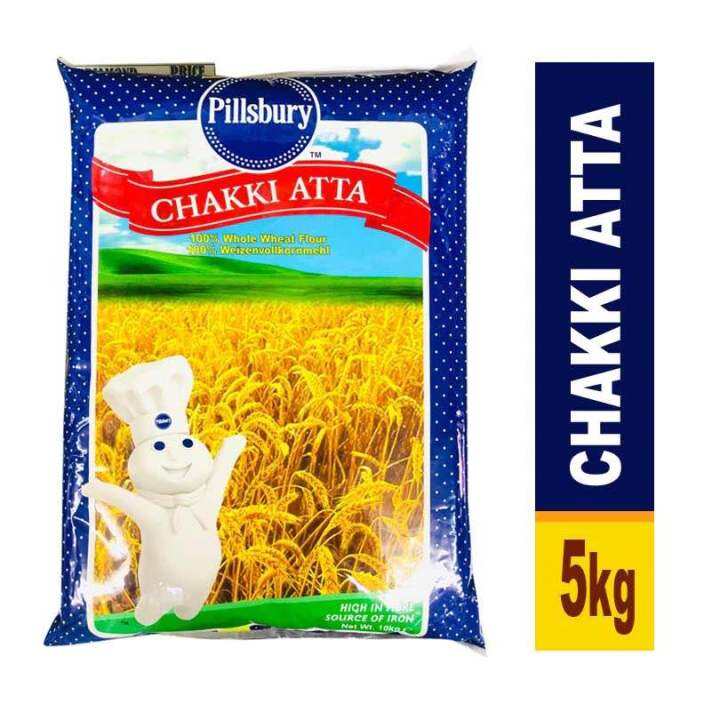 Pillsbury Chakki Atta - Whole Wheat Flour From India (5k) | Lazada PH