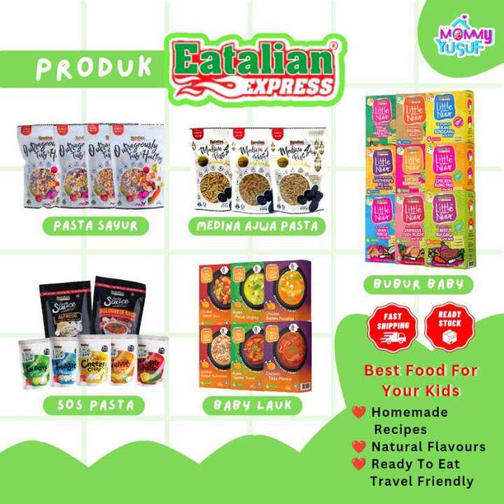 💚 Eatalian Express Sos Pasta Sauce Baby Food Spaghetti Macaroni Star