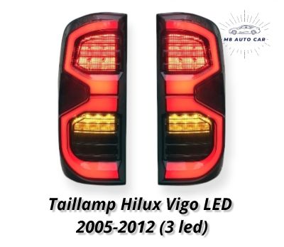 ไฟท้าย vigo VIGO 2005 2006 2008 2010 2012 LED  ไฟท้ายแต่ง led vigo taillamp hilux vigo led ปี2005-2012