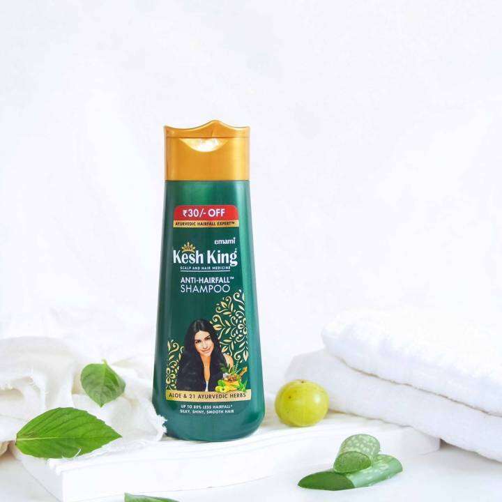 kesh-king-anti-hair-fall-herbal-shampoo-india-ของแท้-ฉลากไทย-แชมพู-ลดผมร่วง-เพิ่มผม-ลดรังแค-ขจัดปัญหาเส้นผม-จากอินเดีย