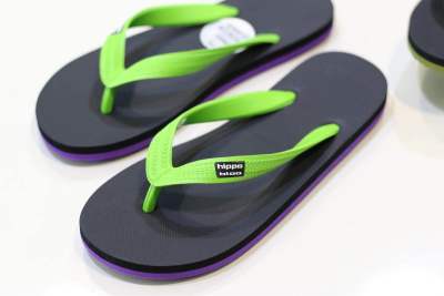 รองเท้าแตะหูหนีบHIPPOBLOO สี purple black green