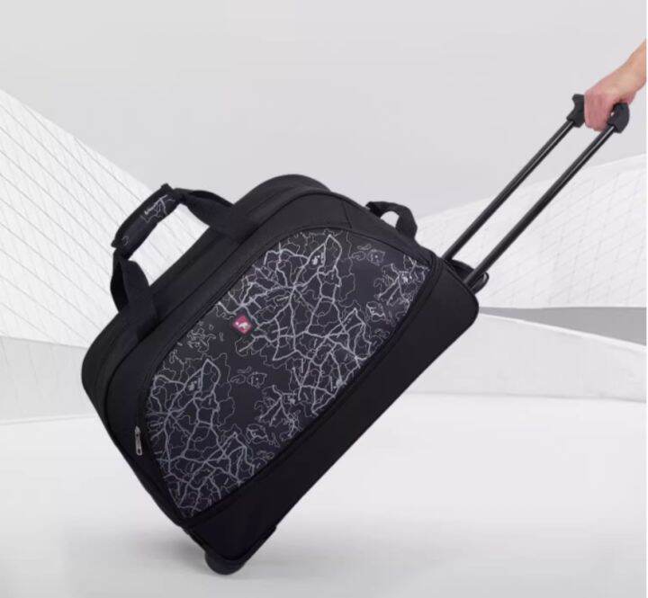 OIWAS Foldable Luggage Bag Travel Duffle Trolley bag Rolling Suitcase
