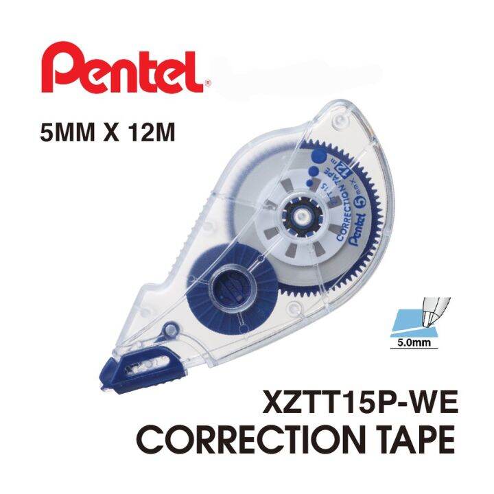 Pentel Correction Tape ZTT15 Size 5mm x 12mm Lazada