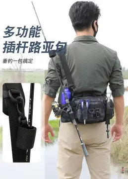 Multifunction 2 Layers 1M 1.5M Portable Foldable Fishing Rod Bag