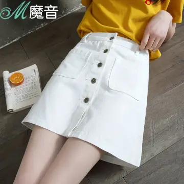 White denim skirt clearance singapore