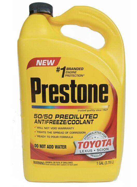 PRESTONE 50/50 Prediluted Antifreeze/Coolant 3.78L for TOYOTA/Lexus