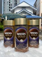 Nescafe Gold DECAF (Rich&amp;Smooth) 200g.(ฉลากiม่วง)แพคเกจใหม่ Lotล่าสุด(Exp2025) กาแฟสำเร็จรูปที่สกัดกาแฟอีนออกชนิดฟรีซดราย